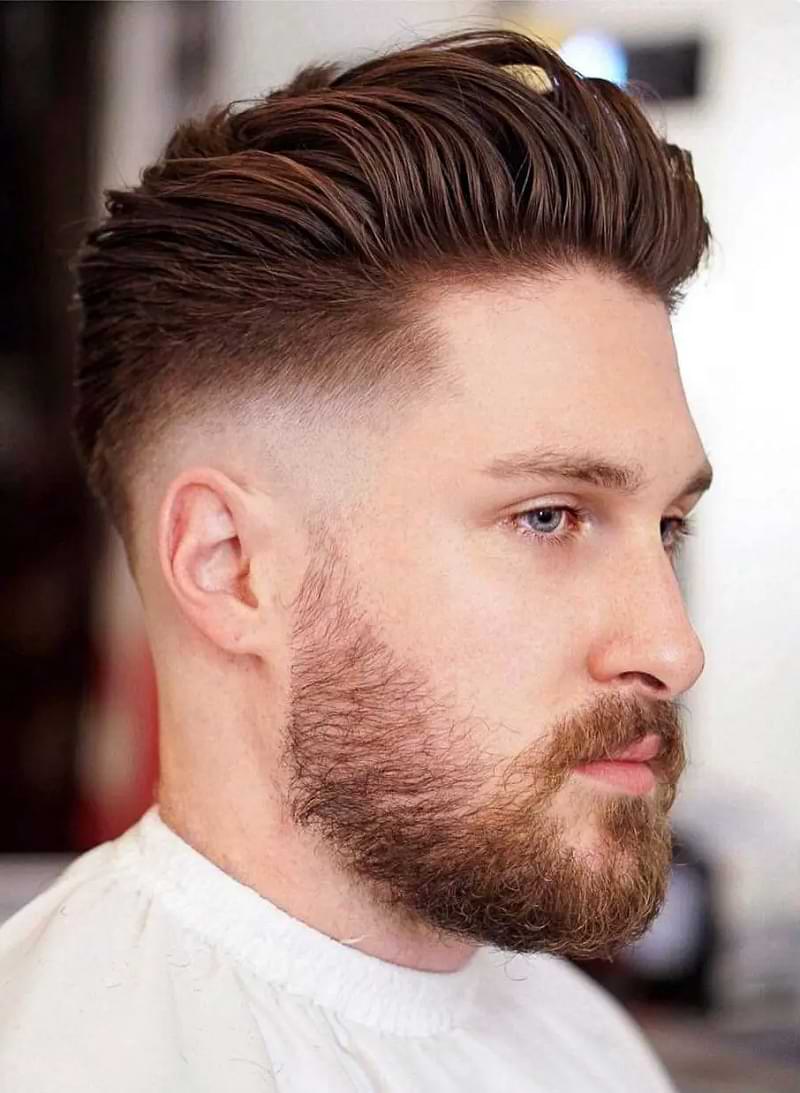 Image of Semi Slicked Short Hairstyle oval face male hairstyle